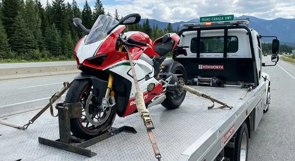 London motorcycle tow truck service